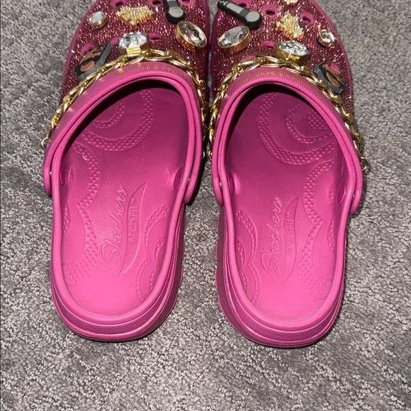 Skechers Pink Arch Fit Clogs-snoop dog - Picture 4 of 7